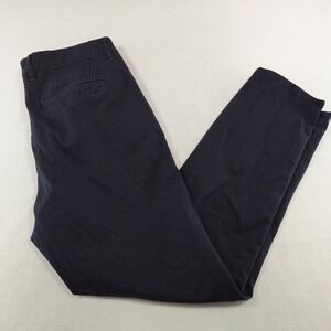 MOTT & BOW Twill Chino Charles Mens 35 Act 34x28 Navy Work Casual Cotton Stretch